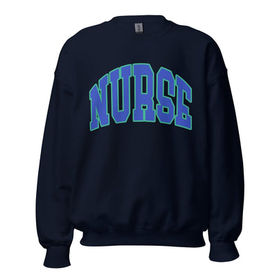 'Block Nurse' Crewneck Sweatshirt - United Monograms