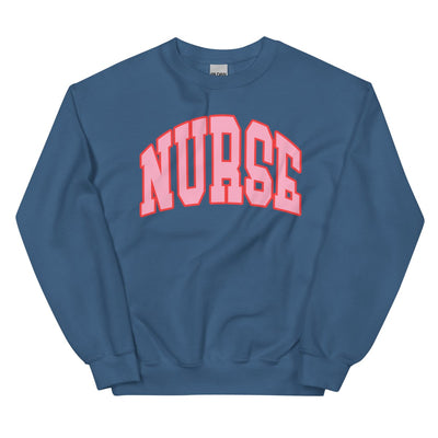 'Block Nurse' Crewneck Sweatshirt - United Monograms