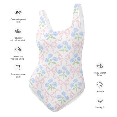 'Blooming Bows' One-Piece Swimsuit - United Monograms