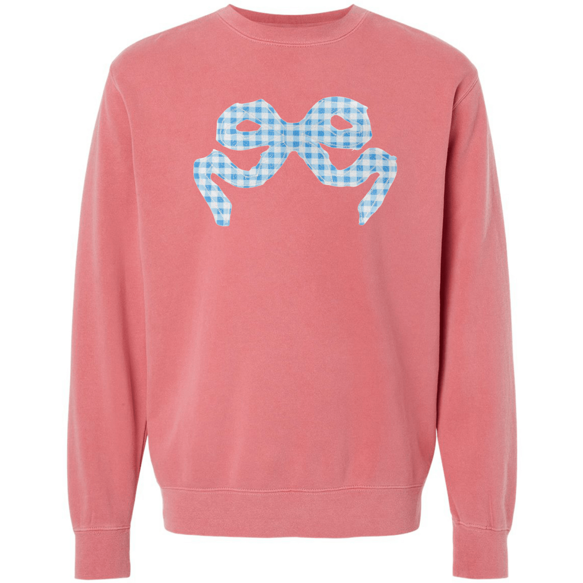 'Blue Gingham' Appliqué Stitch Cozy Crew - United Monograms