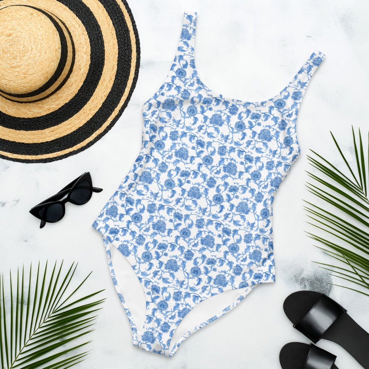 'Blue Summer Breeze' One-Piece Swimsuit - United Monograms