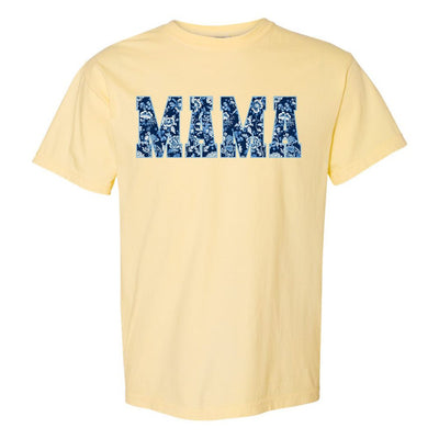 'Blue & White Chinoiserie Mama' T-Shirt - United Monograms