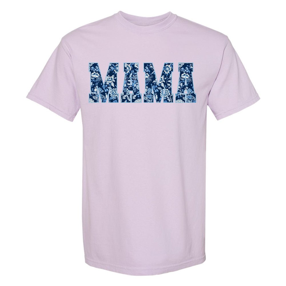 'Blue & White Chinoiserie Mama' T-Shirt - United Monograms