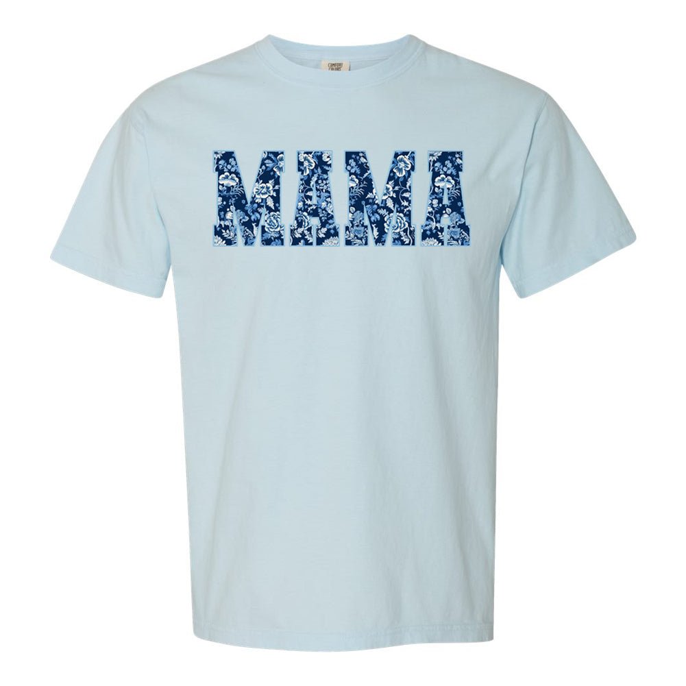 'Blue & White Chinoiserie Mama' T-Shirt - United Monograms