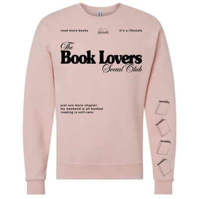 ‘Book Lovers Social Club' Crewneck Sweatshirt - United Monograms