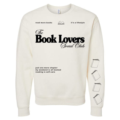 ‘Book Lovers Social Club' Crewneck Sweatshirt - United Monograms