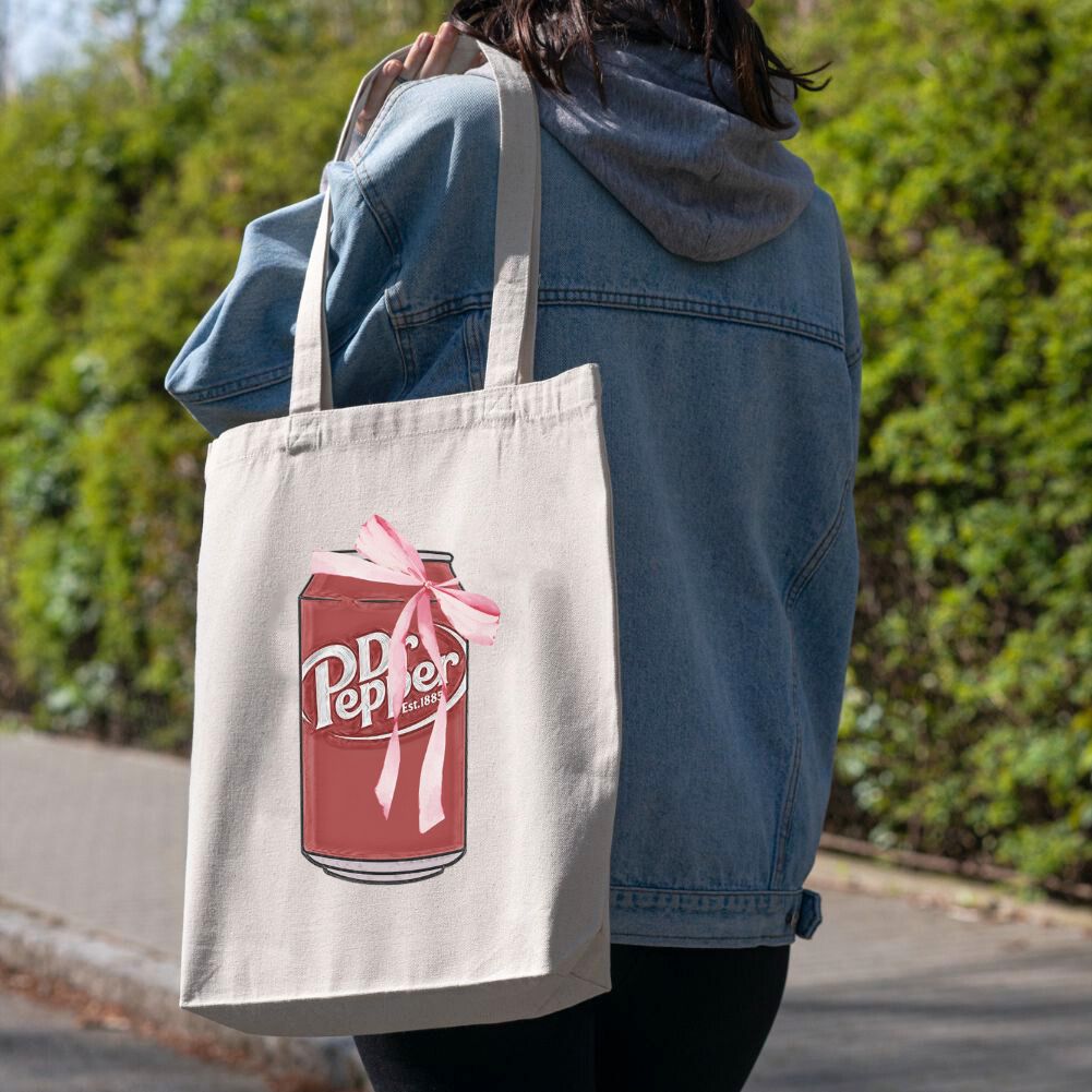 'Bow Beverages' Tote Bag - FREE with orders over $50! - United Monograms