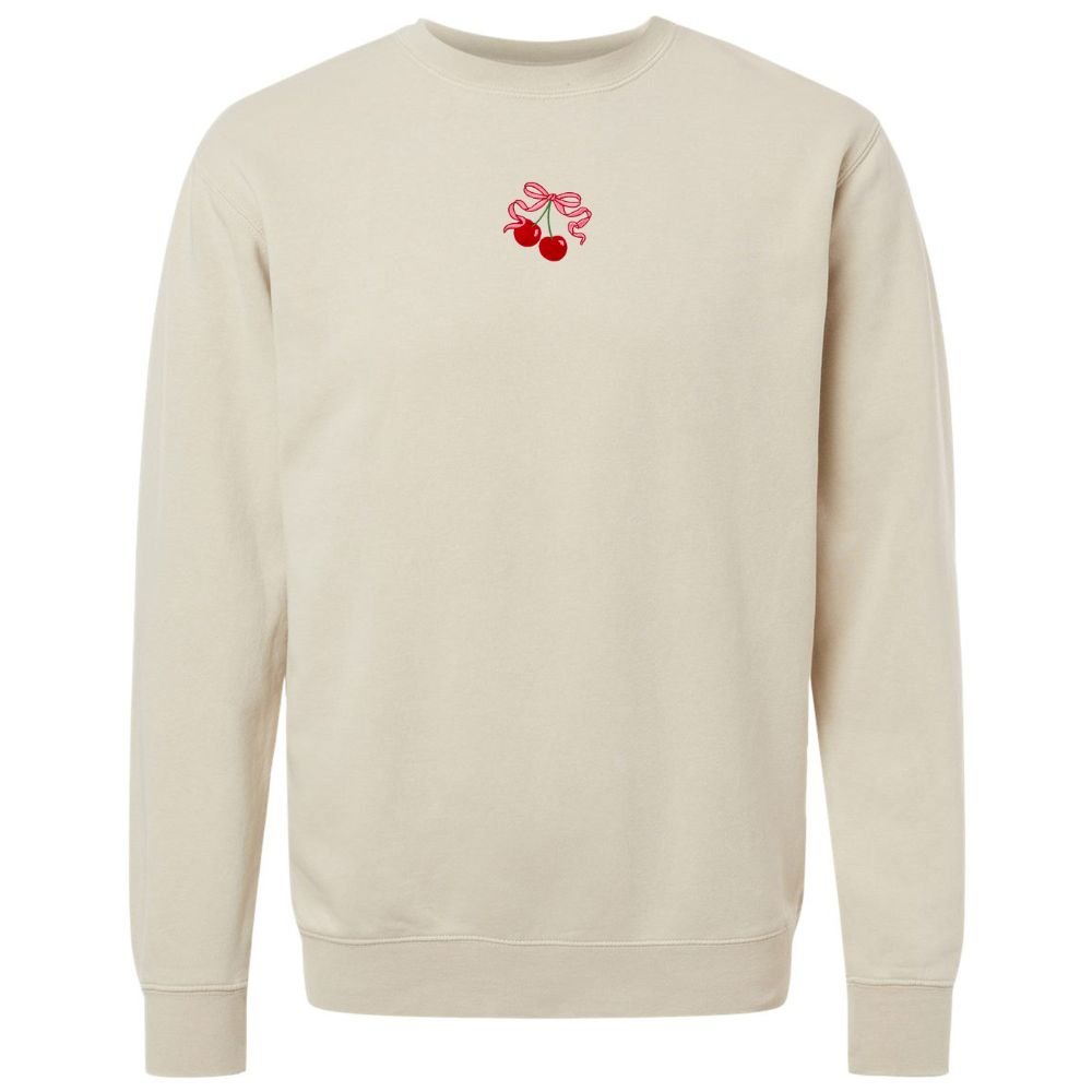 'Bow Cherries' Cozy Crew - United Monograms