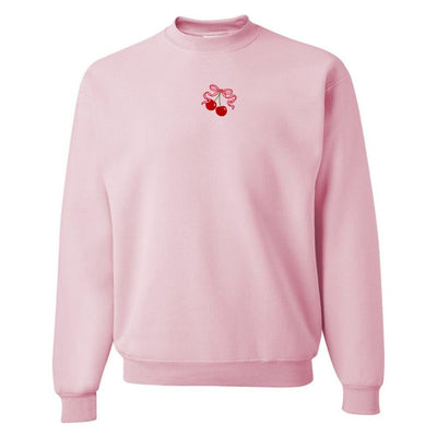 'Bow Cherries' Crewneck Sweatshirt - United Monograms