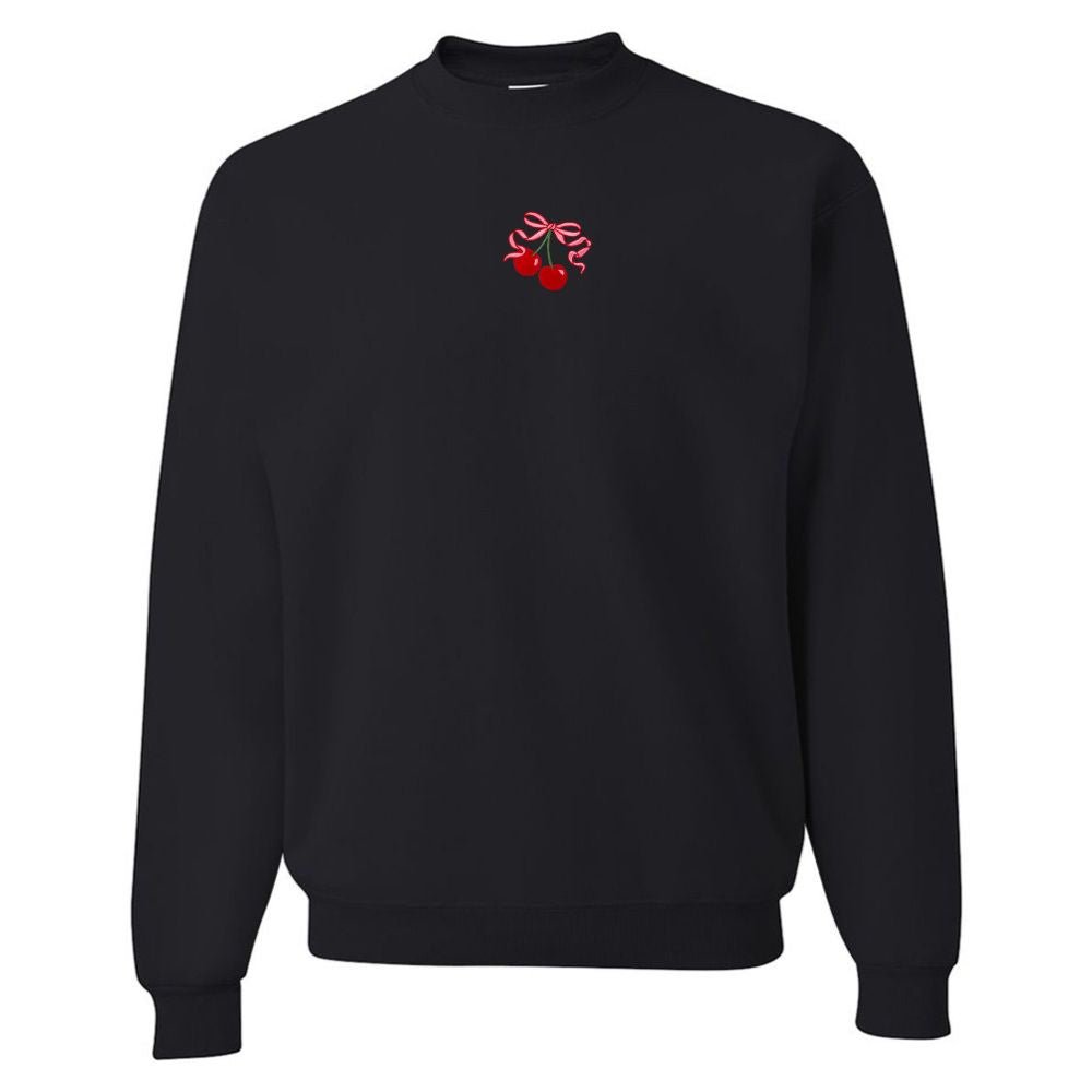 'Bow Cherries' Crewneck Sweatshirt - United Monograms