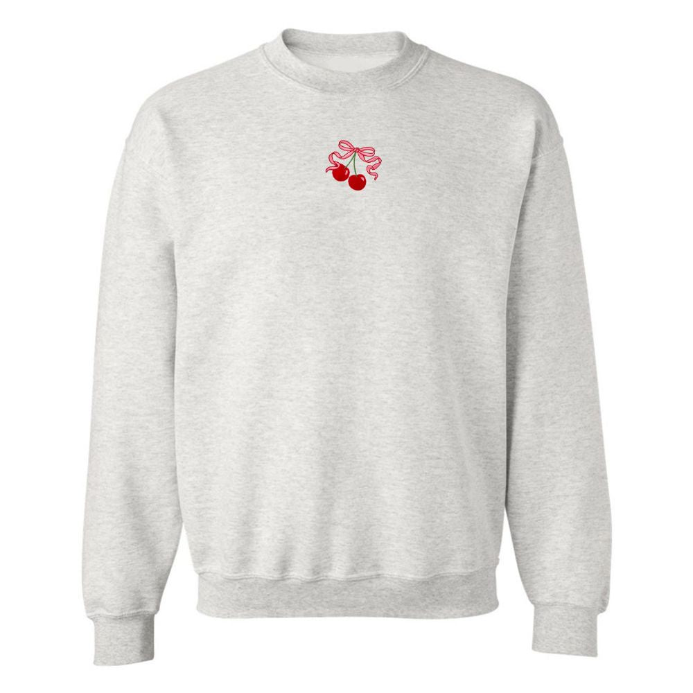 'Bow Cherries' Crewneck Sweatshirt - United Monograms