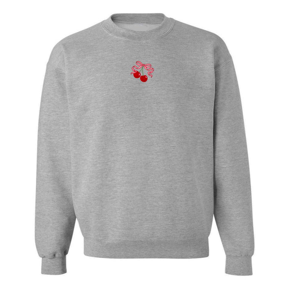 'Bow Cherries' Crewneck Sweatshirt - United Monograms