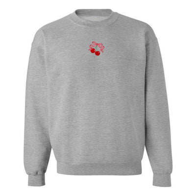 'Bow Cherries' Crewneck Sweatshirt - United Monograms