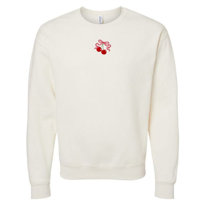 'Bow Cherries' Crewneck Sweatshirt - United Monograms