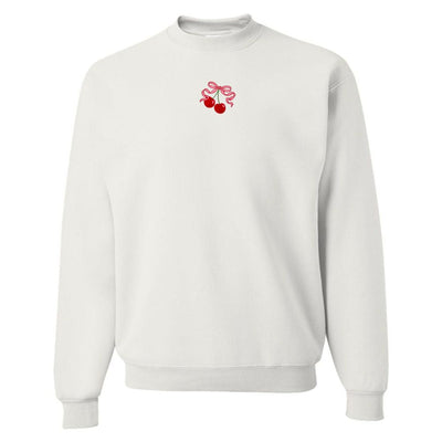 'Bow Cherries' Crewneck Sweatshirt - United Monograms