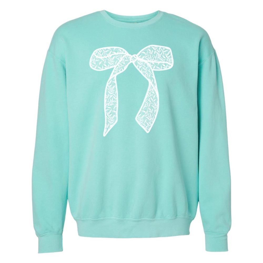 Bow 'Lace It Up' Lightweight Sweatshirt - United Monograms