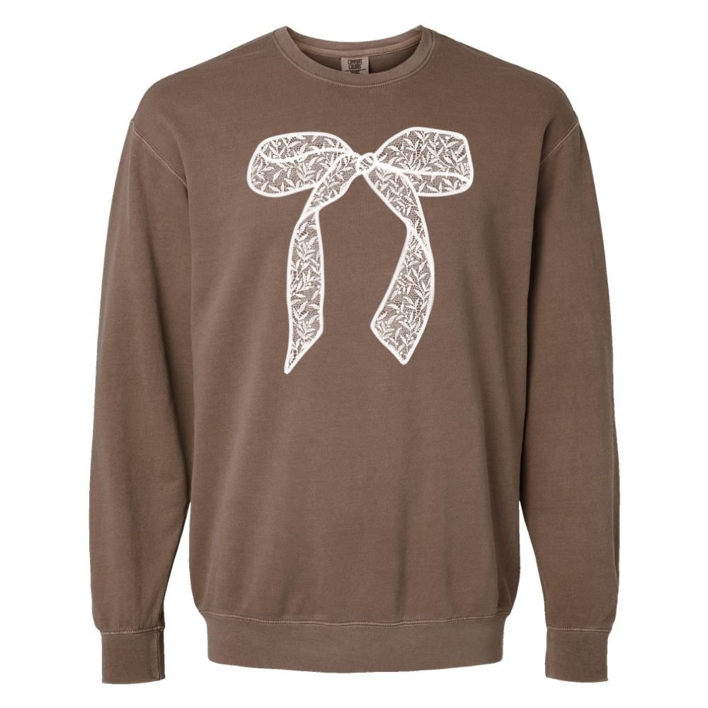 Bow 'Lace It Up' Lightweight Sweatshirt - United Monograms