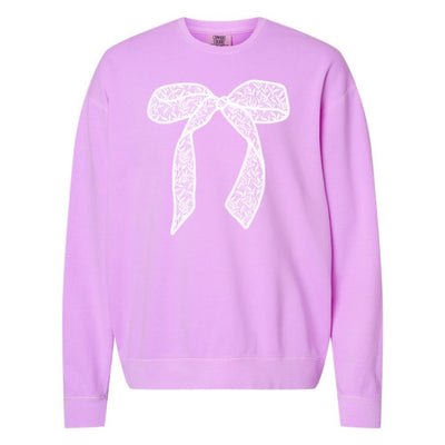 Bow 'Lace It Up' Lightweight Sweatshirt - United Monograms