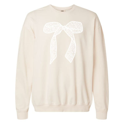 Bow 'Lace It Up' Lightweight Sweatshirt - United Monograms