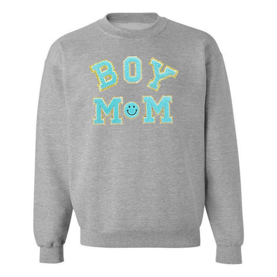 Boy Mom Letter Patch Sweatshirt - United Monograms