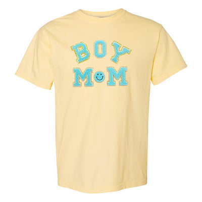 Boy Mom Letter Patch T-Shirt - United Monograms