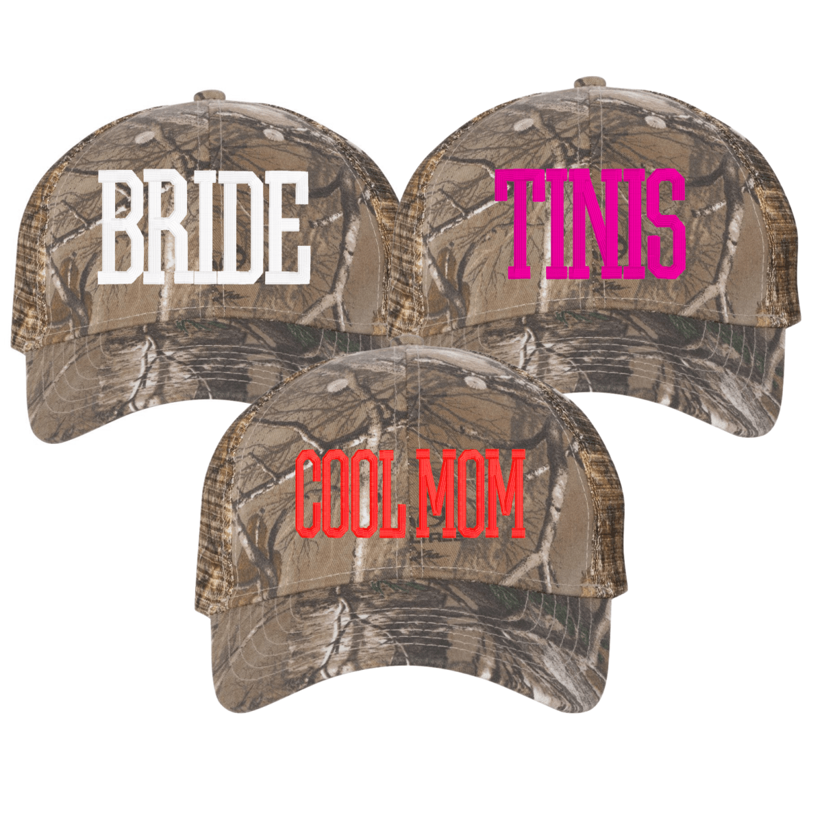 Camo 3D Embroidery Trucker Hat - United Monograms