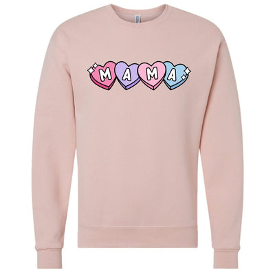 'Candy Hearts Mama' Crewneck Sweatshirt - United Monograms