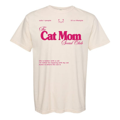 'Cat Mom Social Club' T-Shirt - United Monograms