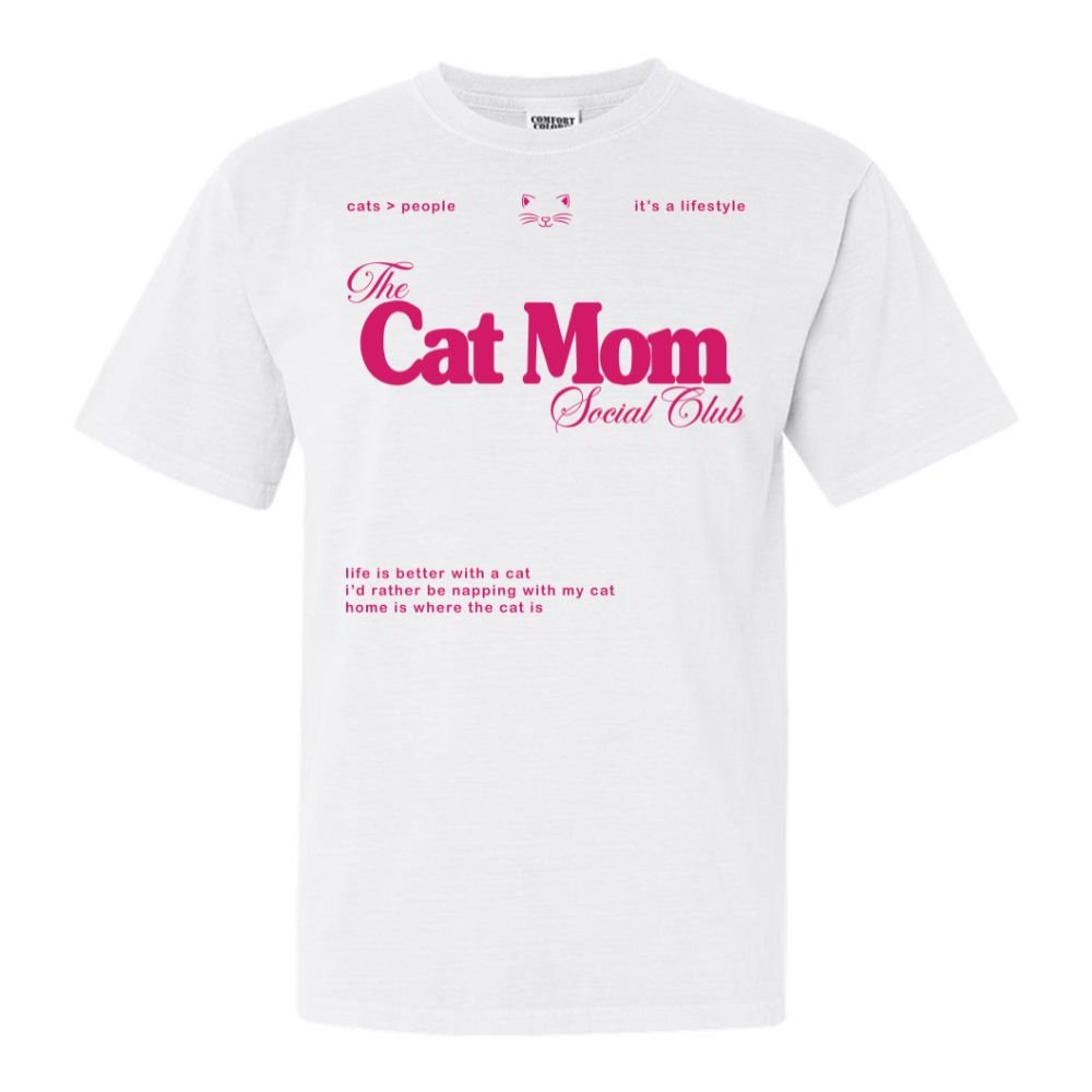 'Cat Mom Social Club' T-Shirt - United Monograms