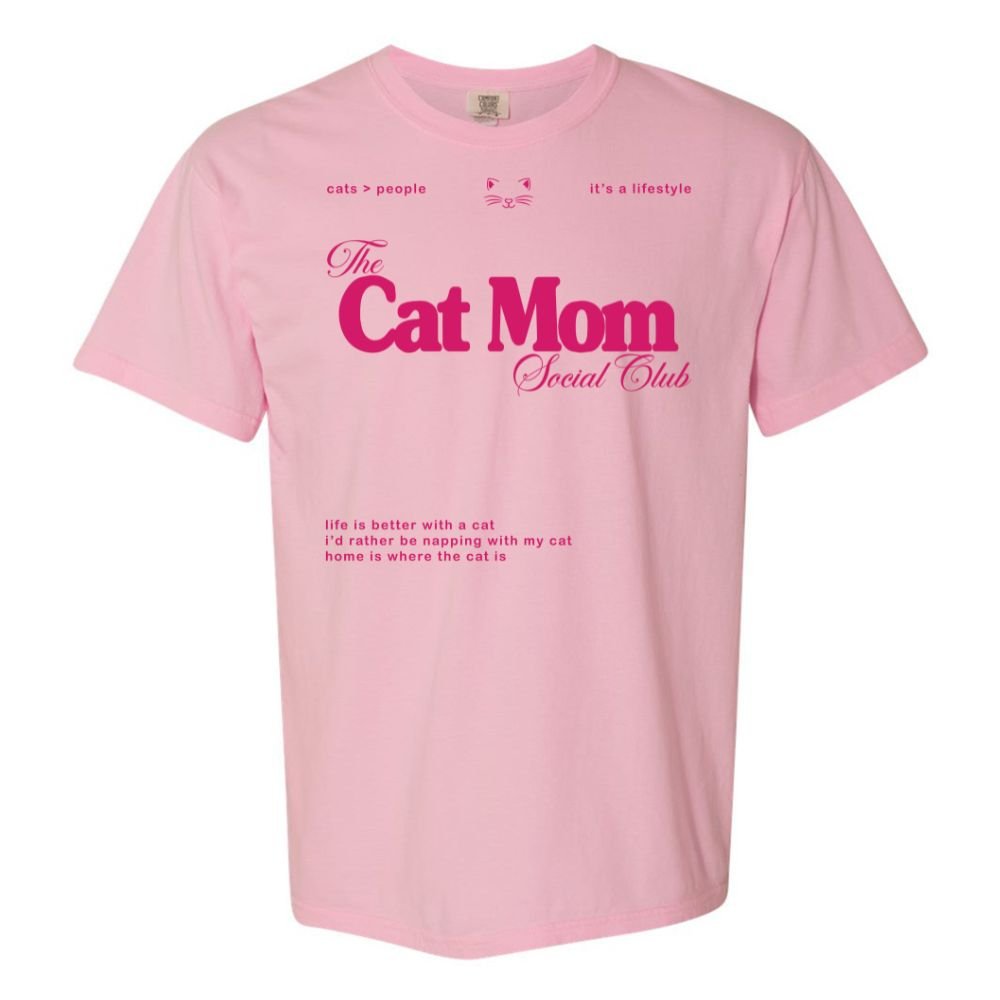 'Cat Mom Social Club' T-Shirt - United Monograms