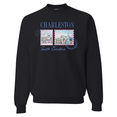 'Charleston Stamp' Crewneck Sweatshirt - United Monograms