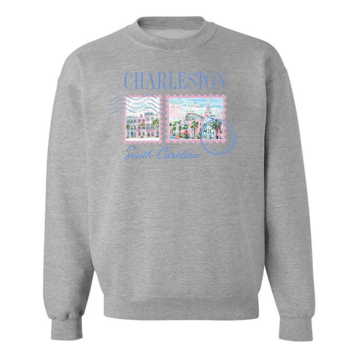 'Charleston Stamp' Crewneck Sweatshirt - United Monograms