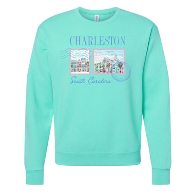 'Charleston Stamp' Crewneck Sweatshirt - United Monograms