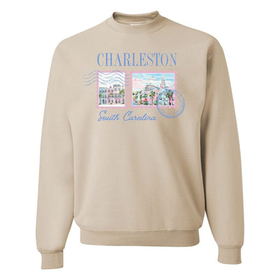 'Charleston Stamp' Crewneck Sweatshirt - United Monograms