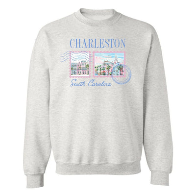 'Charleston Stamp' Crewneck Sweatshirt - United Monograms