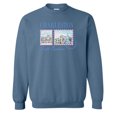 'Charleston Stamp' Crewneck Sweatshirt - United Monograms