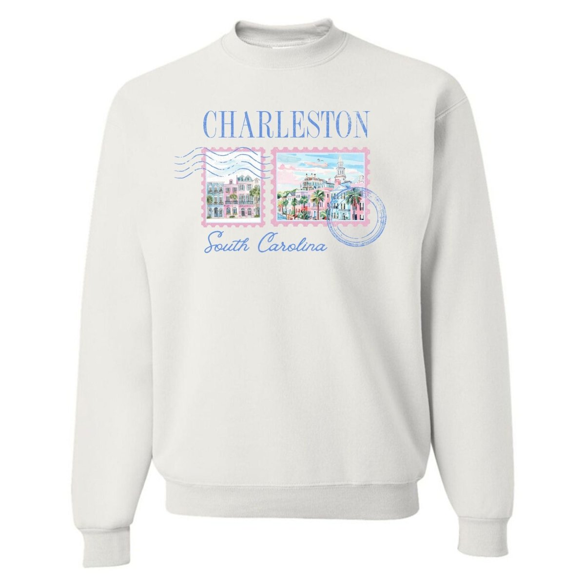 'Charleston Stamp' Crewneck Sweatshirt - United Monograms