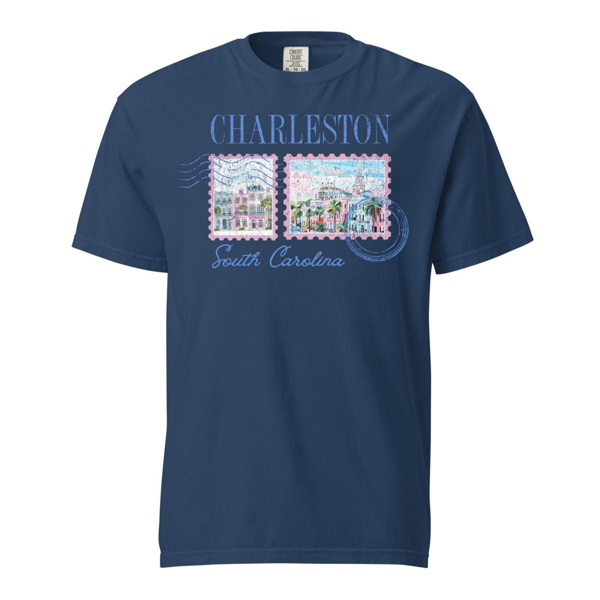 'Charleston Stamp' T-Shirt - United Monograms