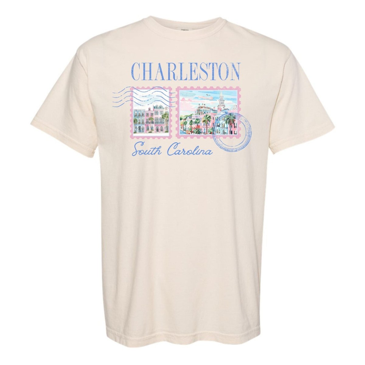 'Charleston Stamp' T-Shirt - United Monograms