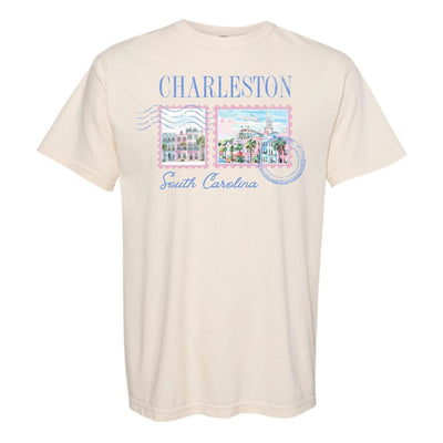 'Charleston Stamp' T-Shirt - United Monograms