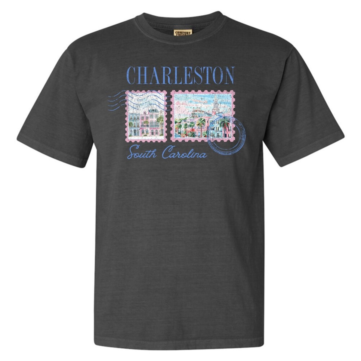 'Charleston Stamp' T-Shirt - United Monograms