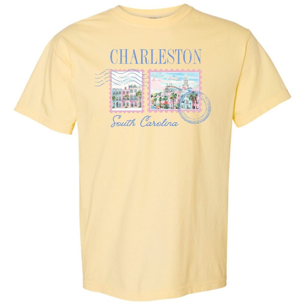 'Charleston Stamp' T-Shirt - United Monograms