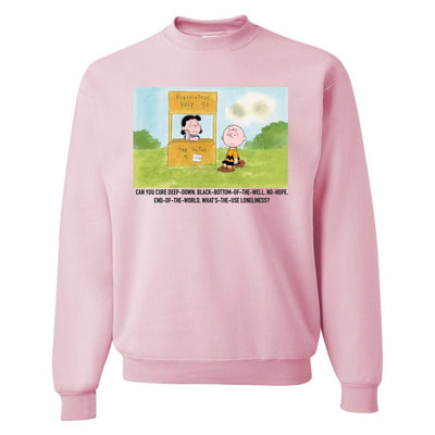 'Charlie Brown Loneliness' Crewneck Sweatshirt - United Monograms