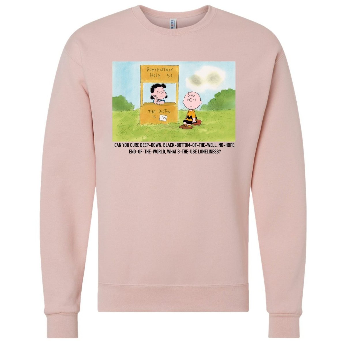 'Charlie Brown Loneliness' Crewneck Sweatshirt - United Monograms