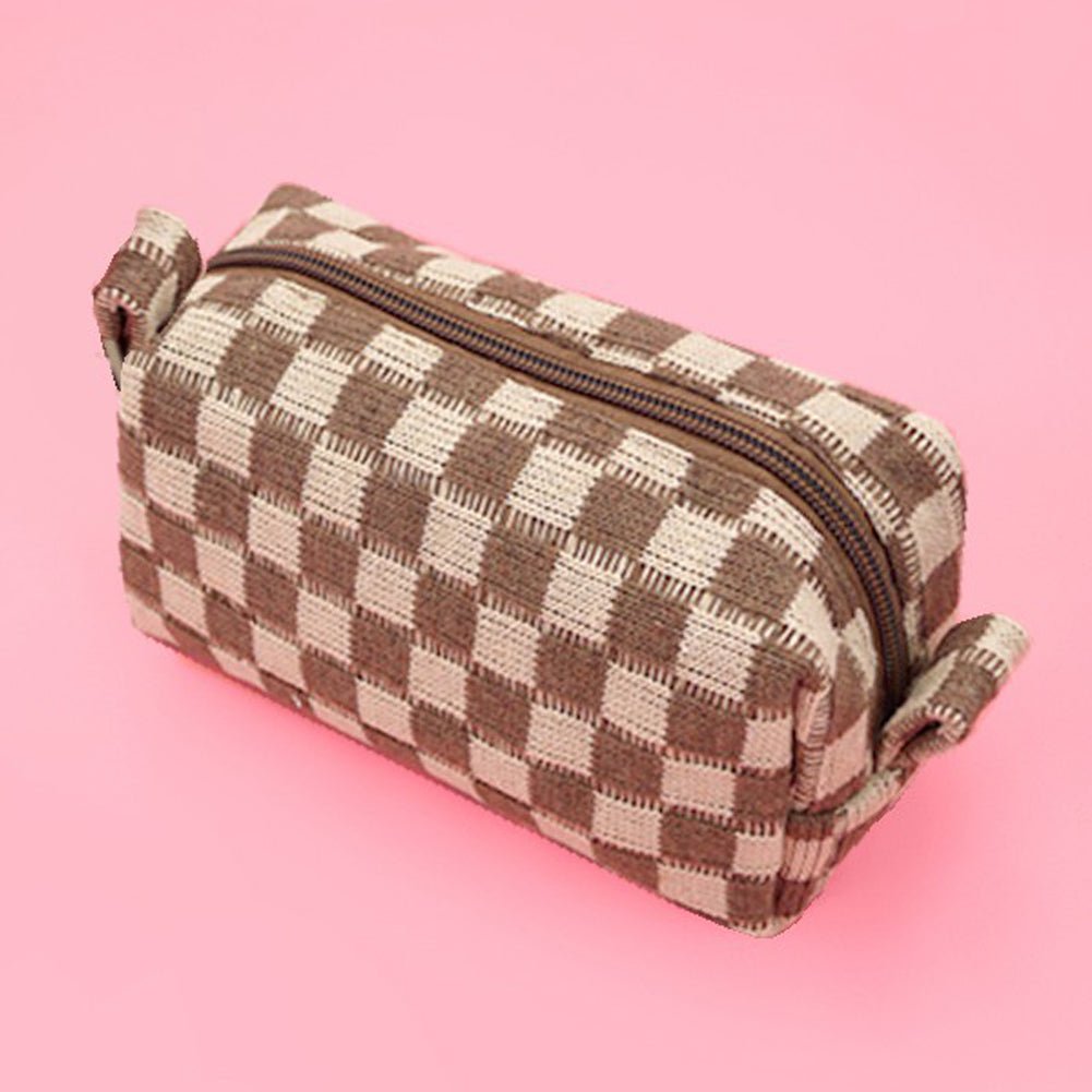 Checker Makeup Pouch - United Monograms