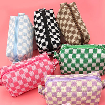 Checker Makeup Pouch - United Monograms