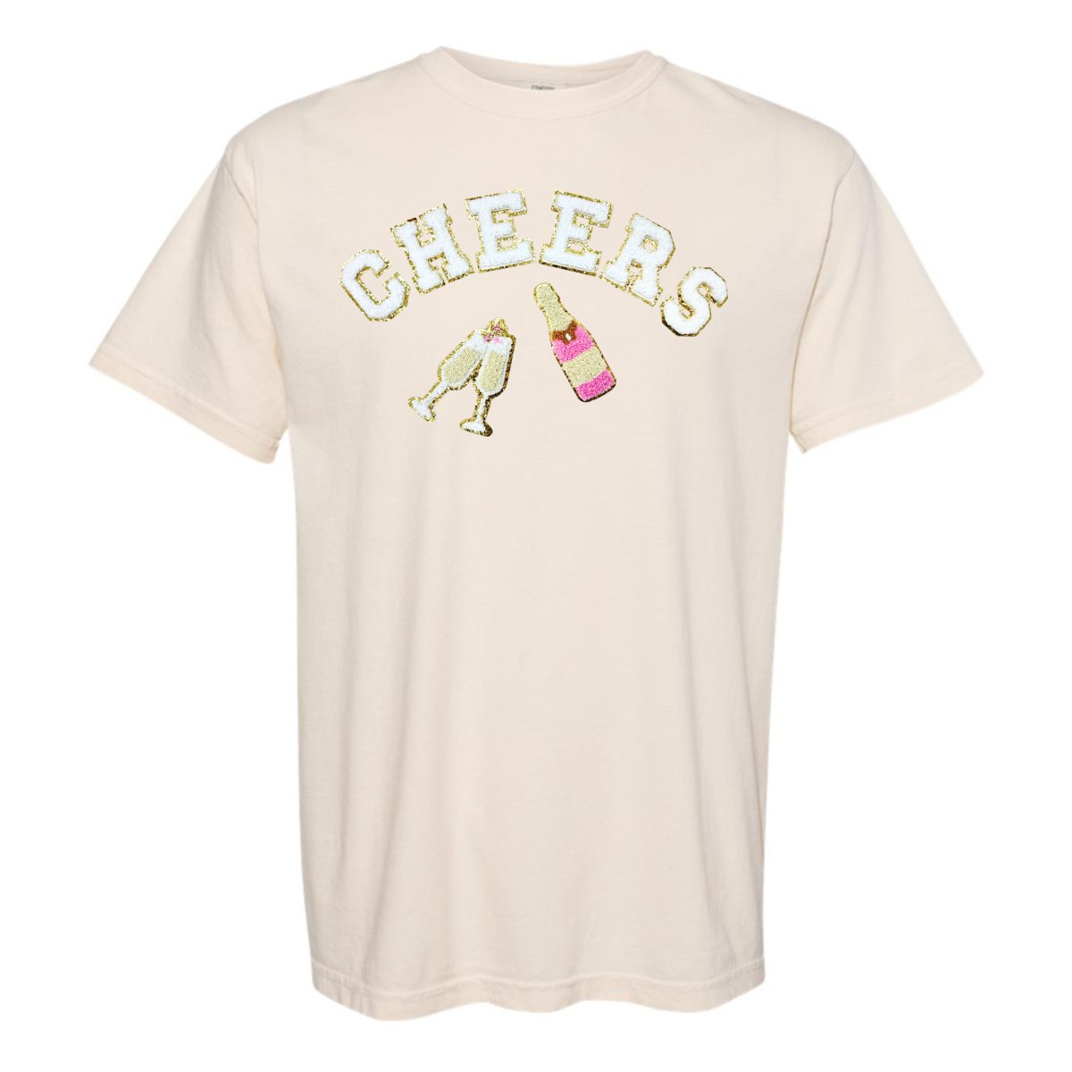 'Cheers' Letter Patch Tee - United Monograms