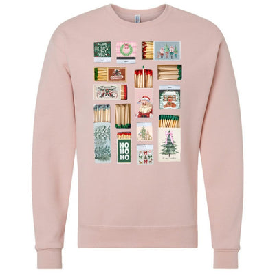 'Christmas Matchboxes' Crewneck Sweatshirt - United Monograms