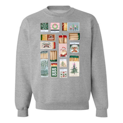 'Christmas Matchboxes' Crewneck Sweatshirt - United Monograms