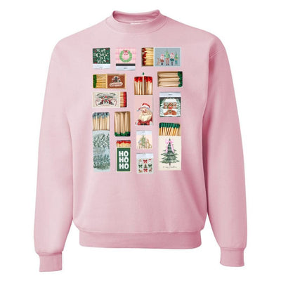 'Christmas Matchboxes' Crewneck Sweatshirt - United Monograms